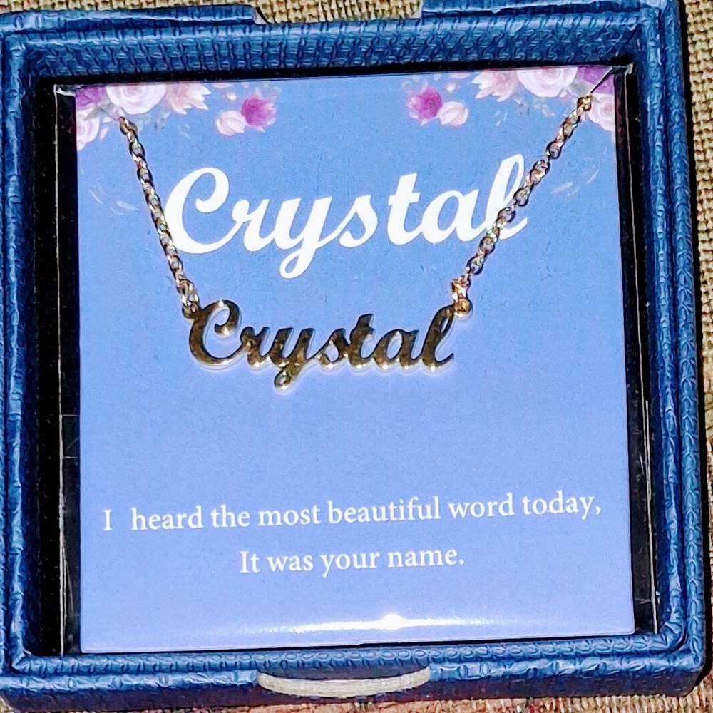 Personalized Crystal Necklace